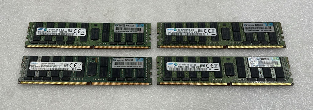 [LOT 4] SAMSUNG 32GB 4DRx4 PC4-2133P M386A4G40DM0-CPB0Q DDR4 Server Memory RAM