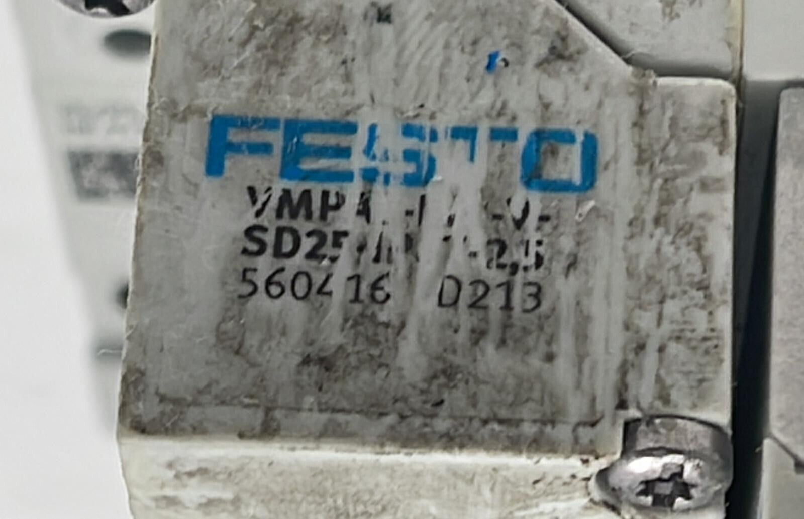 FESTO VMPAL-KM-V-SD25-IP67-2,5 Solenoid Valva W/ 8022035 / 8022034 / MPAL-VI