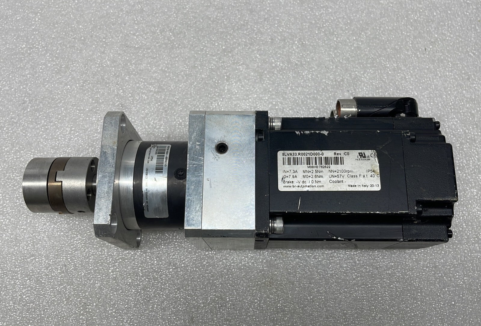 B&R Automation Servo Motor 8LVA33.R0021D000-0 W/ Gear 8GP40-060-004S1V3