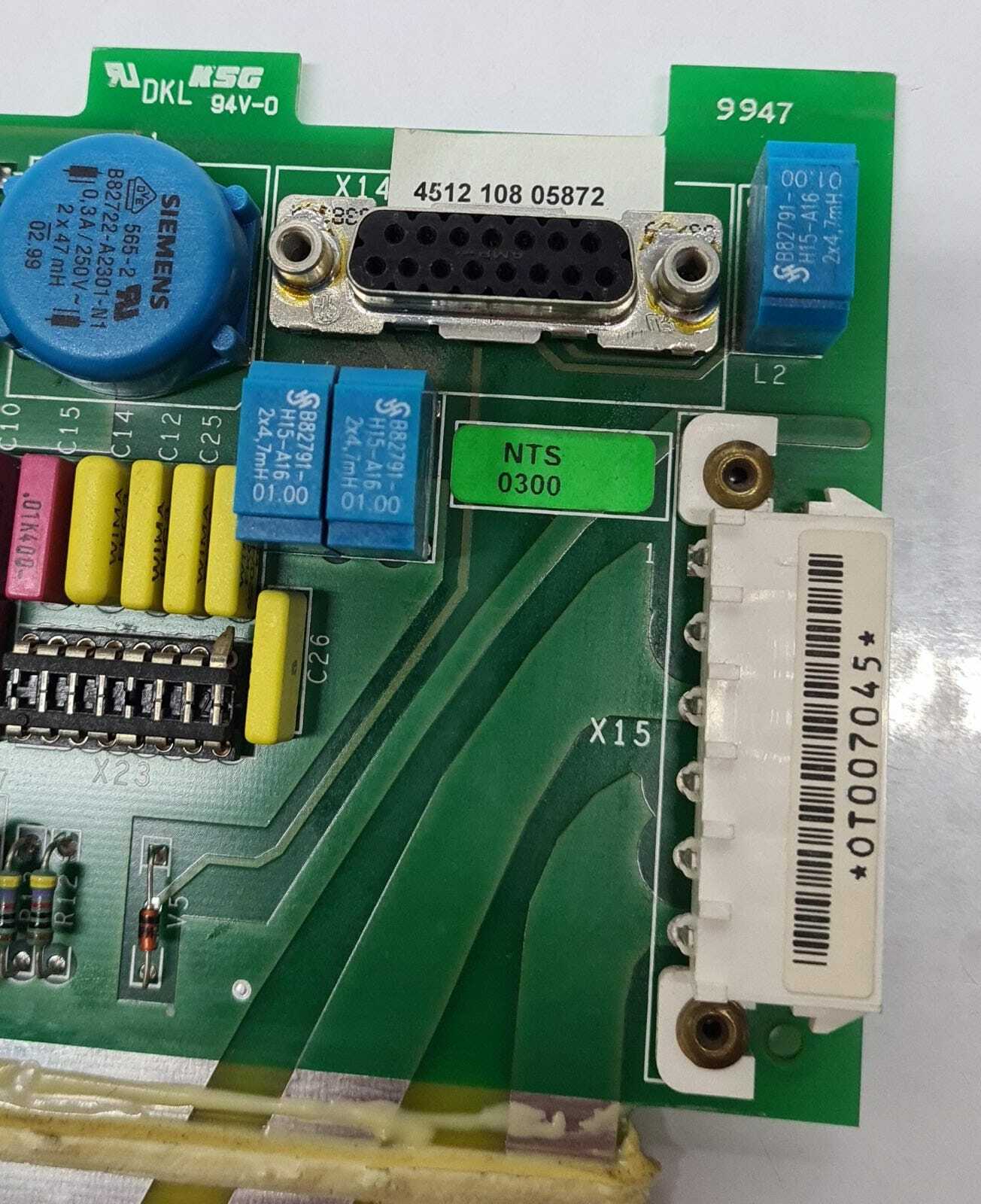 Philips X-ray Power Circuit Board 4512 108 05872 PCB 4512 208 05867