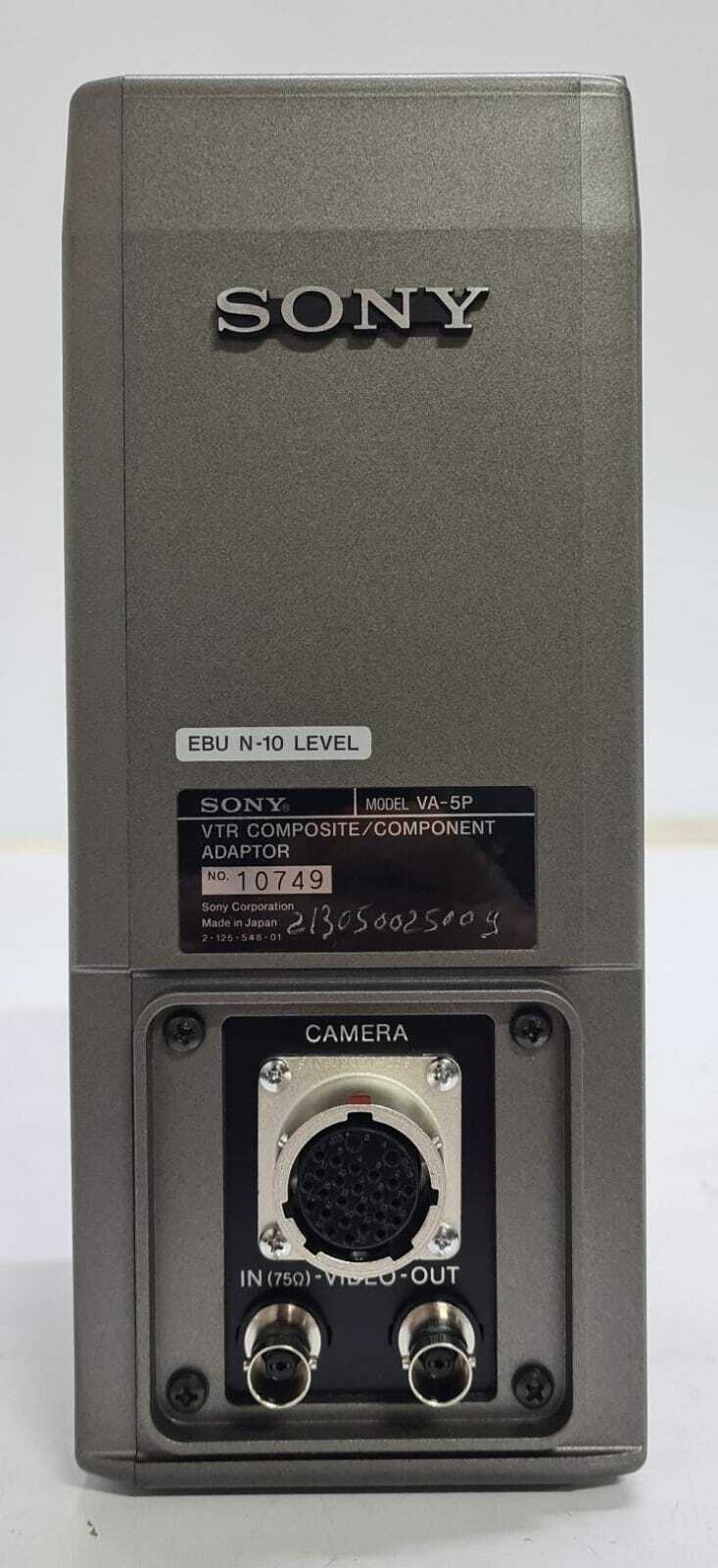 SONY VA-5P VTR COMPOSITE / COMPONENT ADAPTOR EBU N-10