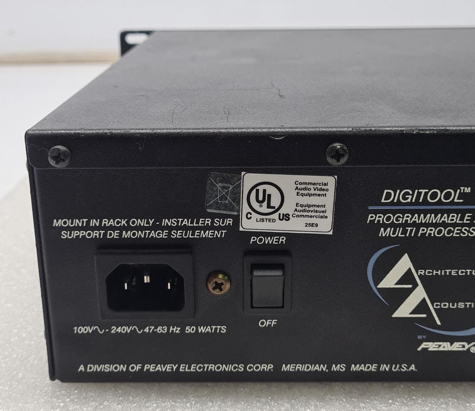 PEAVEY DIGITOOL MX Programmable Audio Multi Processor Architectural Acoustics