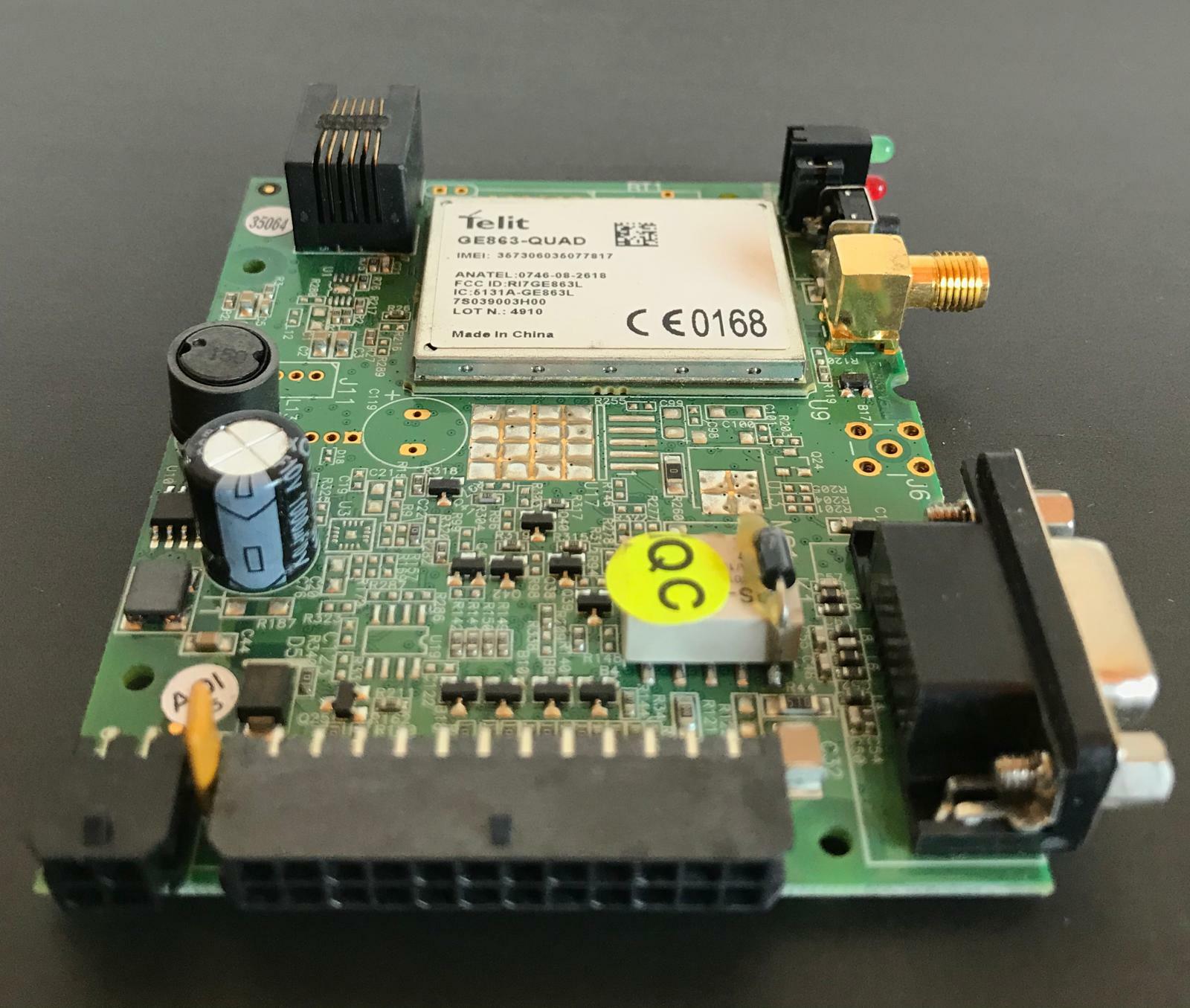 Multi-Chip Module MCM Telit GE863-Quad Board RF GPS Wireless VGA