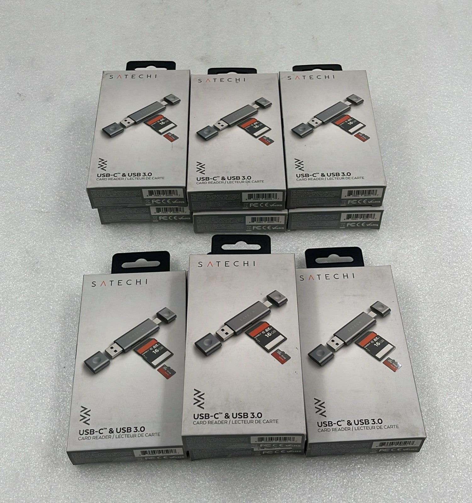 **NEW** [LOT 10 PCS] Satechi USB-C & USB 3.0 Dual Card Reader SD MicroSD Adapter