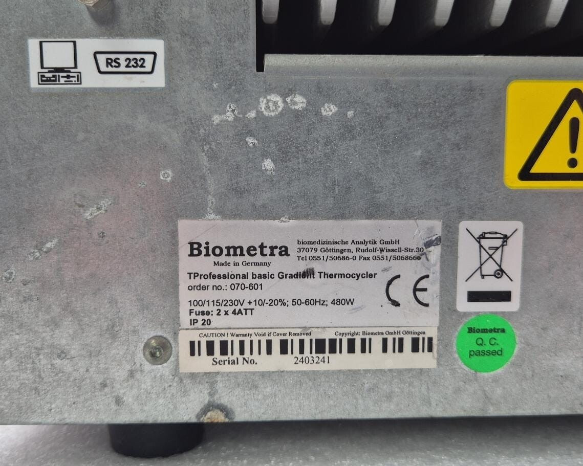 Biometra Analytik TProfessional Basic Gradient Thermocycler 070-601 **AS-IS**