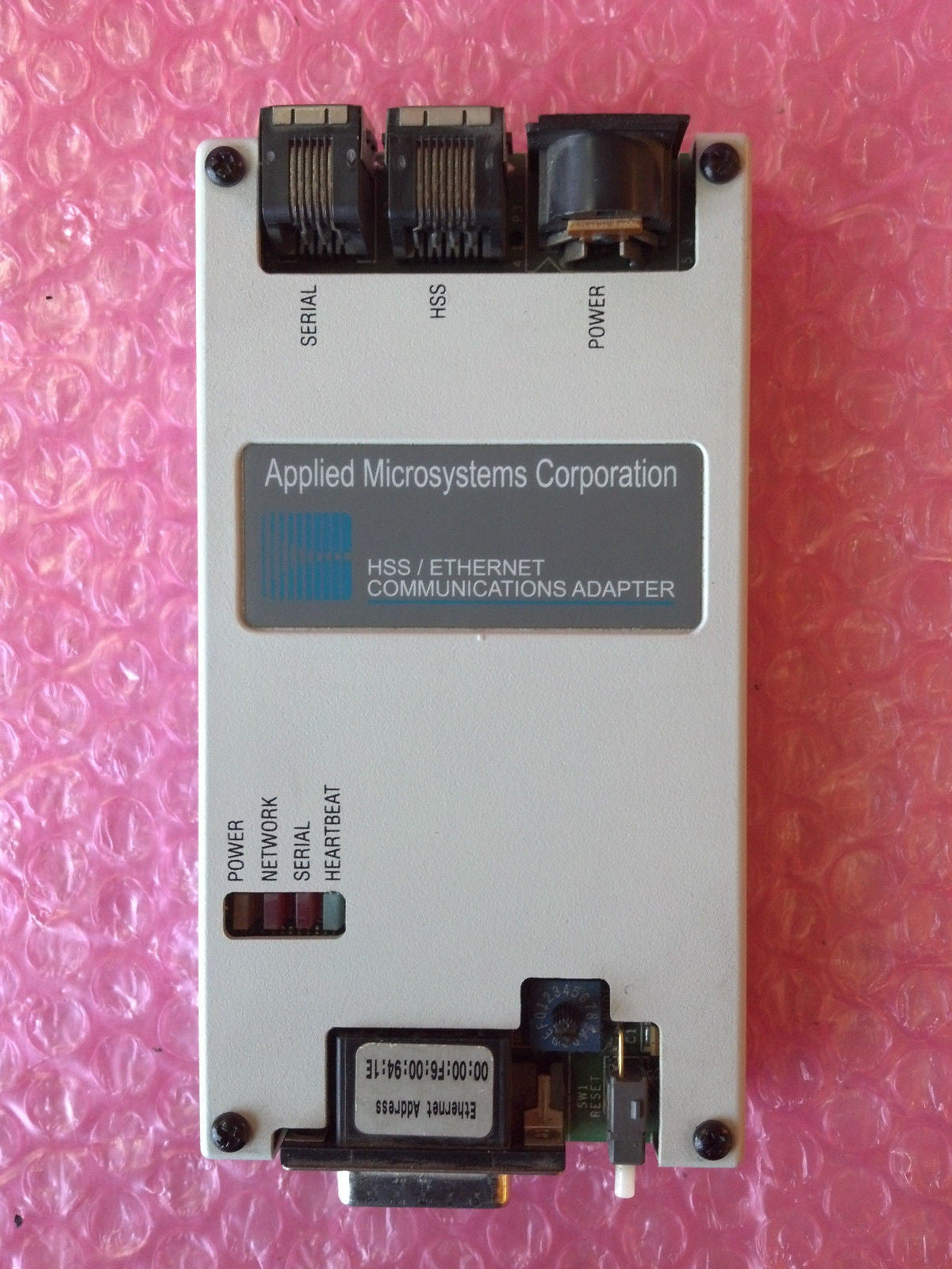 Applied Microsystems Corporation 700 75265 0 Hss Ethernet Communications Adapter