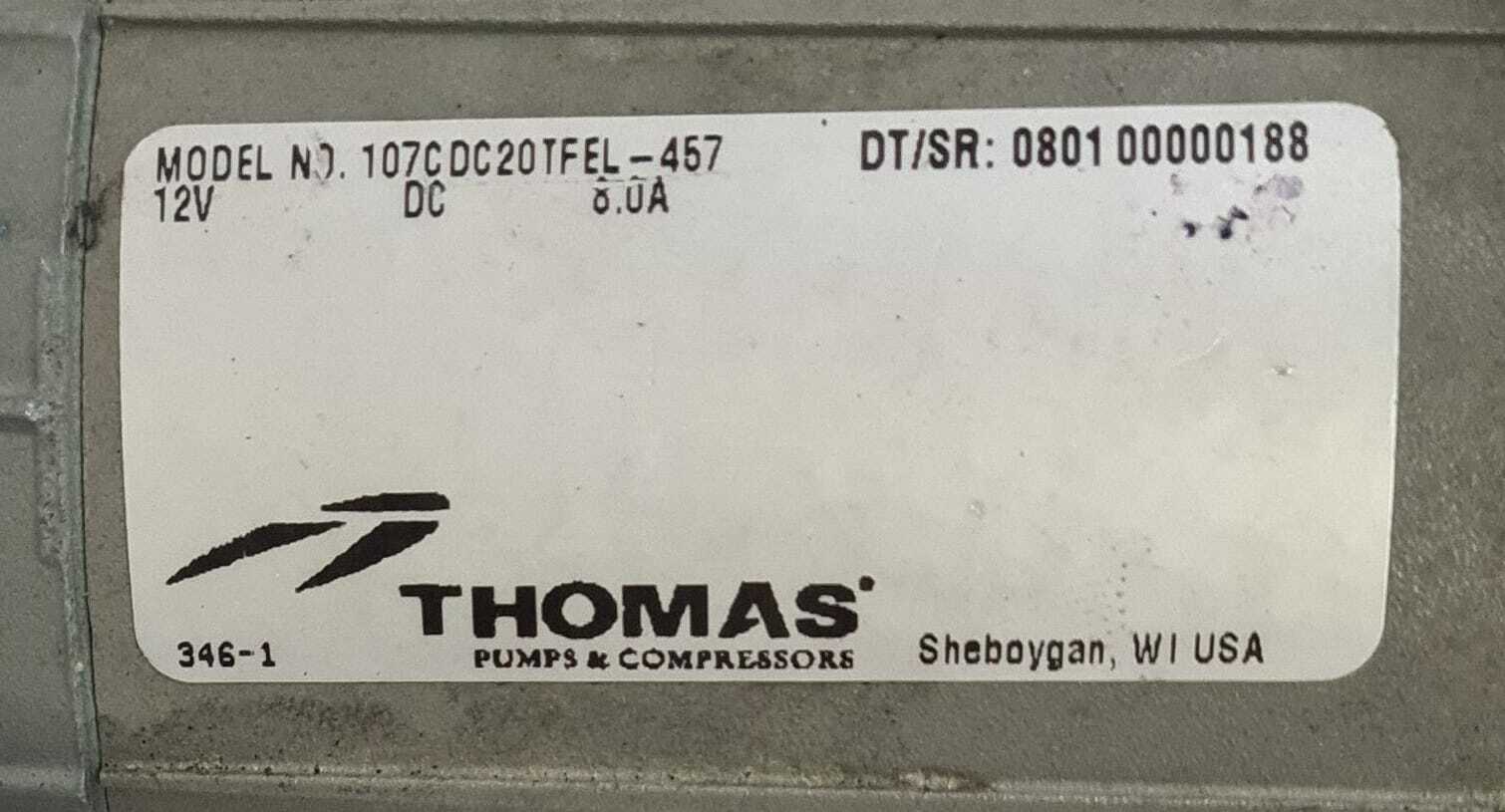 THOMAS PUMPS 107C DC20TFEL-457 ANR 51010703 For Philips BV300