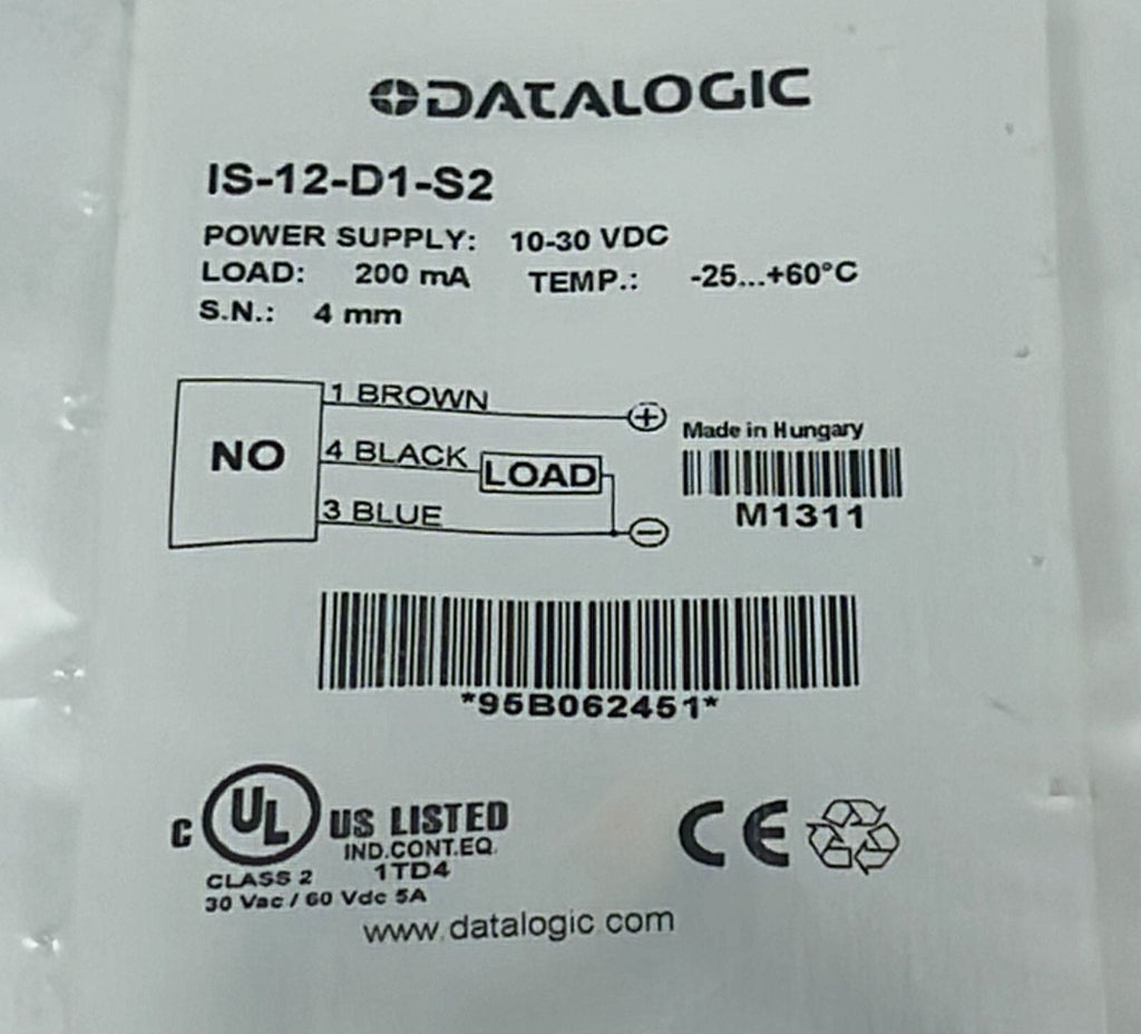 [LOT OF 10] NEW- DATALOGIC IS-12-D1-S2 Proximity Sensor