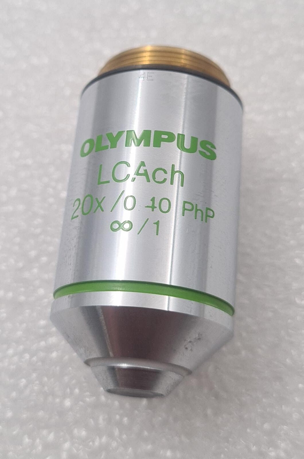 Olympus LCAch 20x 0.40 PhP infinity microscope objective lens