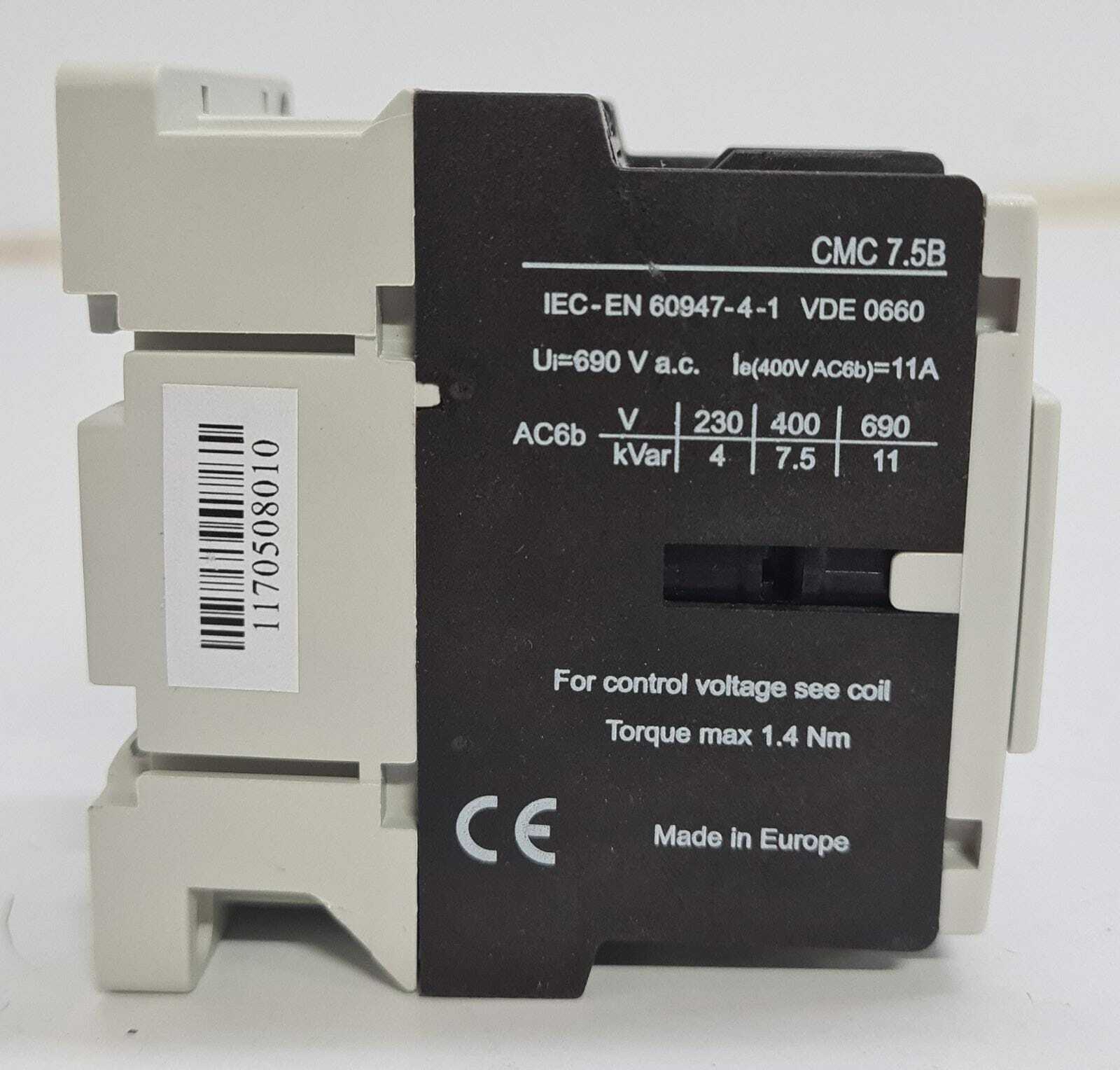 ABB CIRCUTOR CMC 7.5B Contractor IEC-EN 60947-4-1 VDE 0660