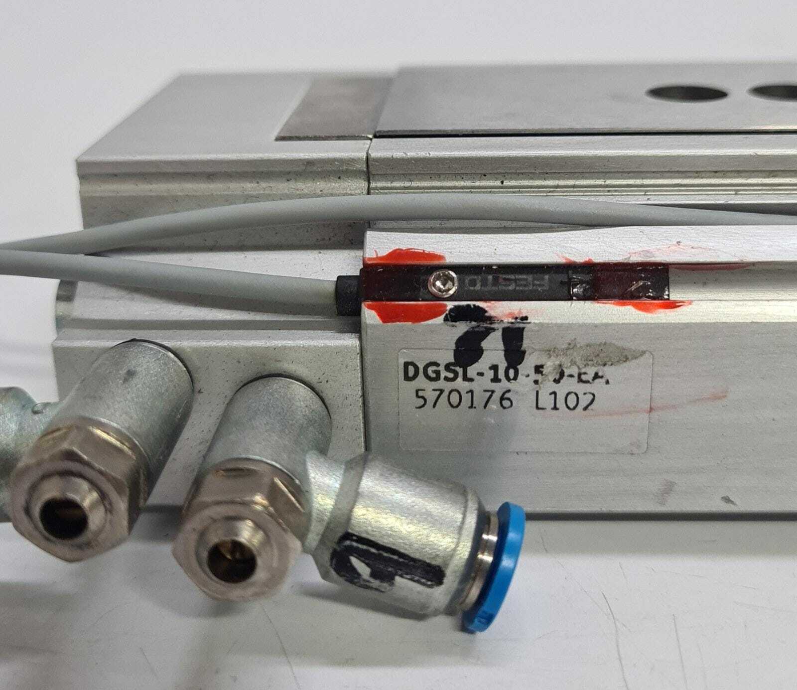 FESTO DGSL-10-50-EA 570176 L102 PNEUMATIC Slide Cylinder Actuator