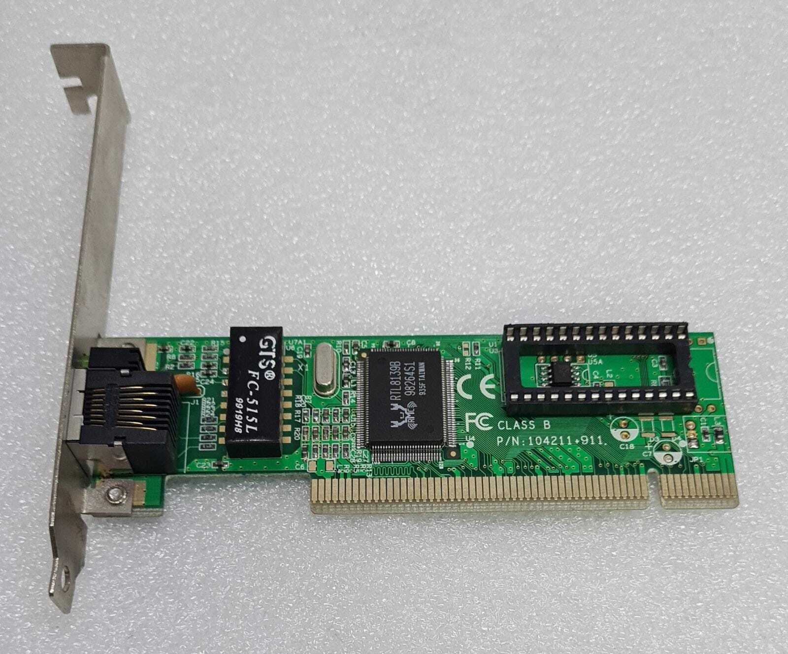 SMC 104211+911 Class B UE1211D-TXR01 670190+000 NETWORK ETHERNET CARD