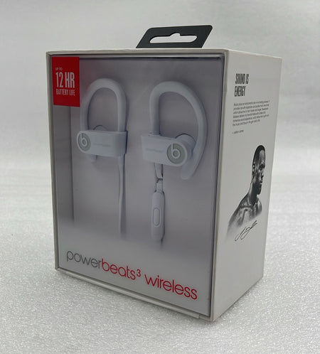 Apple Beats PowerBeats 3 Wireless A1747 white Bluetooth earphones