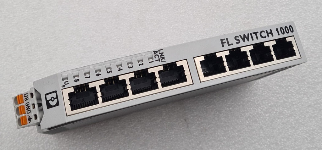 PHOENIX CONTACT FL SWITCH 1000 1008N Industrial Ethernet Switch 8-Port 1085256
