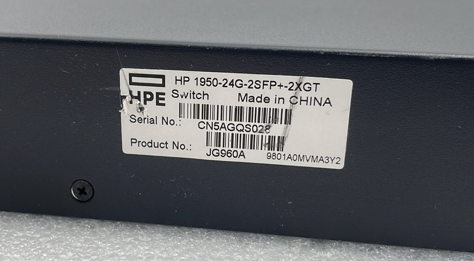 HP 1950-24G Switch JG960A Hewlett Packard 1950-24G-2SFP+-2XGT