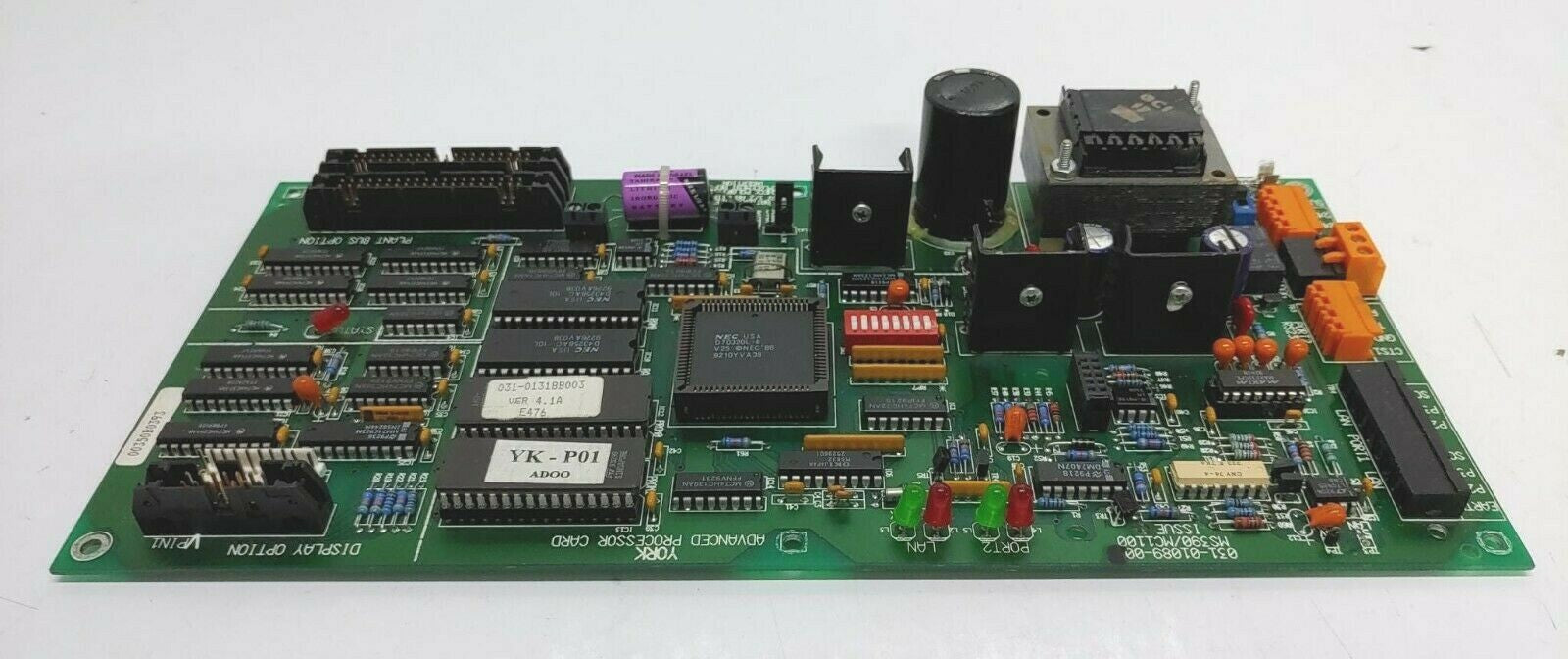 YORK ADVANCED PROCESSOR CARD MS390/MC1100 issue 4 031-01089-00