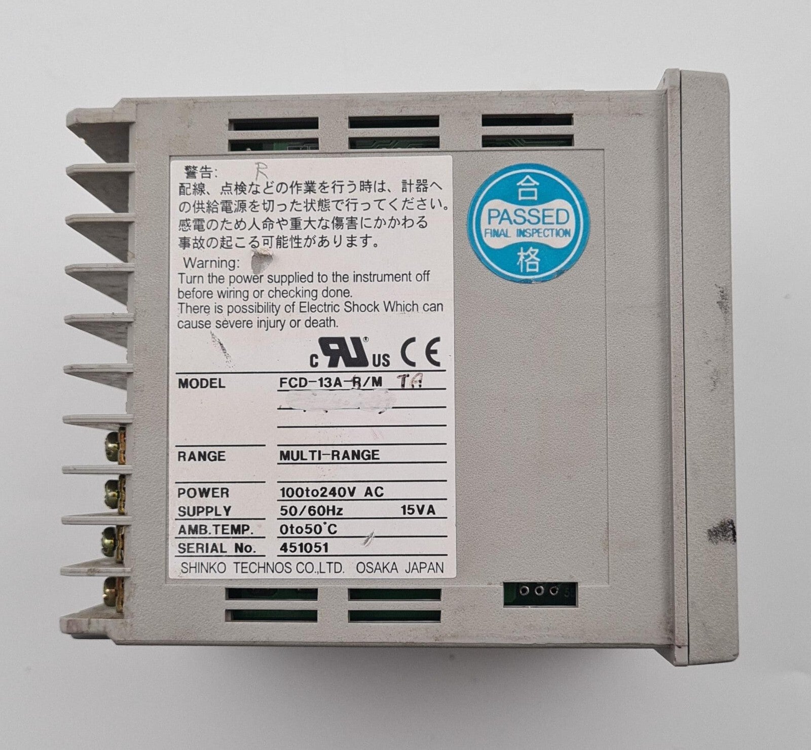 SHINKO FCD-13A-R/M FCD MULTI RANGE Temperature Controller 100-240V