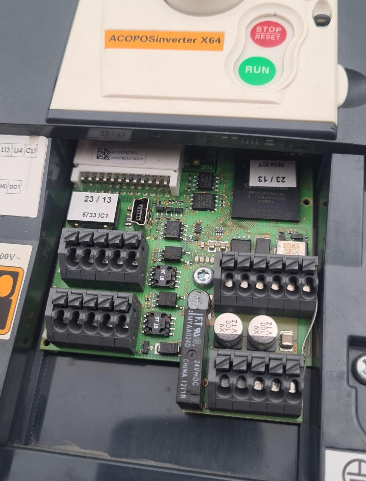 B&R Automation ACOPOS inverter X64 8I64T400550.000-1 5.5kW 7.5HP V5.1