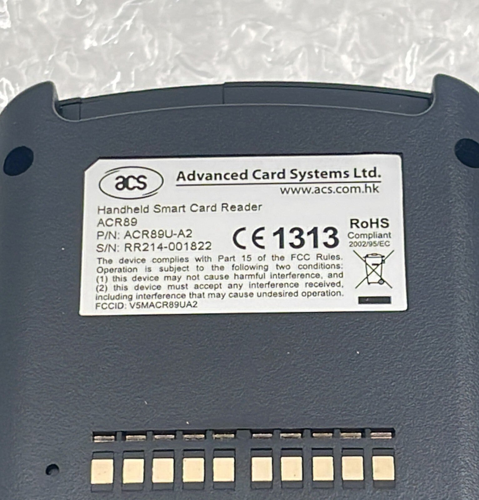 ACS Advanced Card System ACR89 ACR89U-A2 Handheld Smart Card Reader