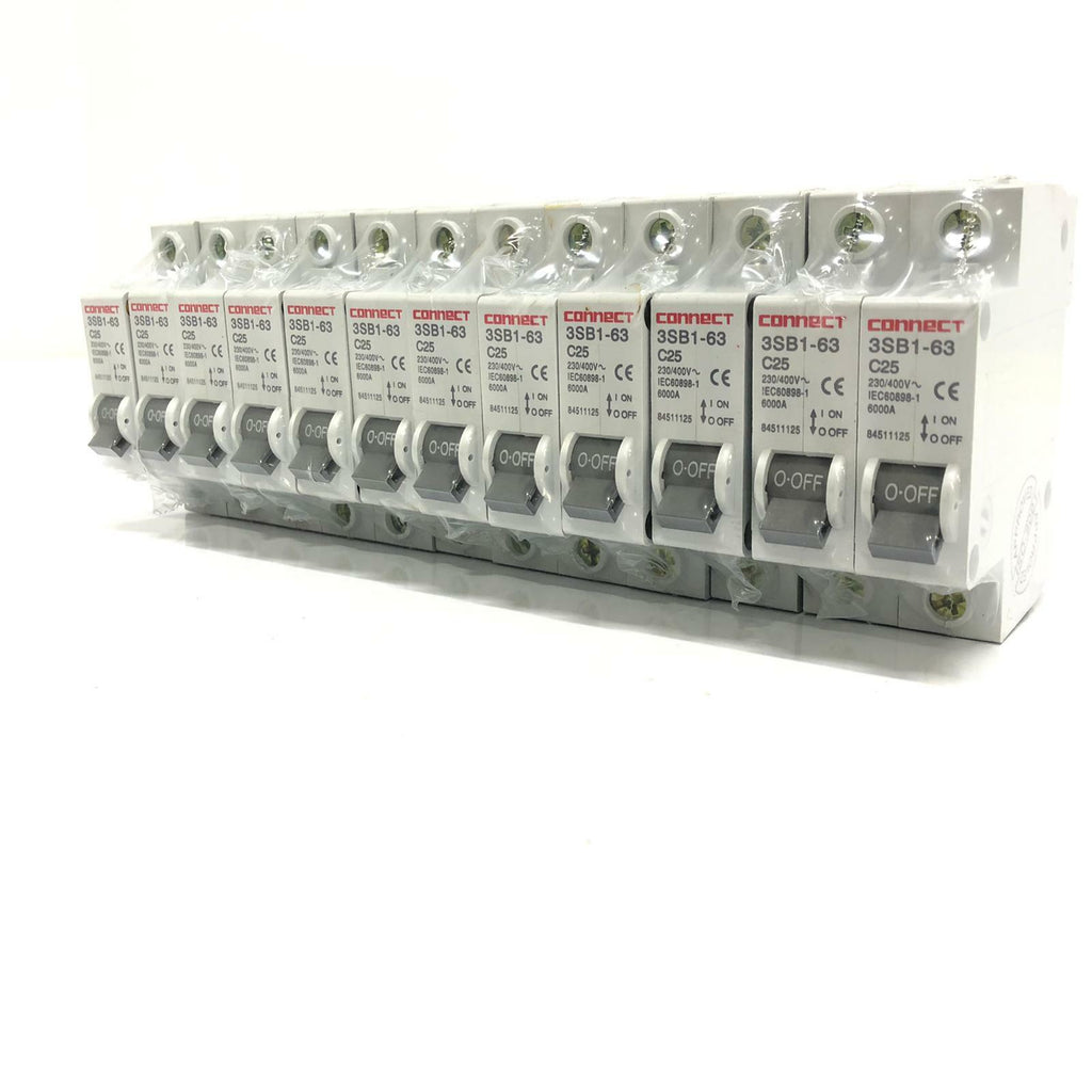 [LOT 12] NEW - Connect Corp 3SB1-63 C25 Circuit Breaker Fuse 230/400V 6000A
