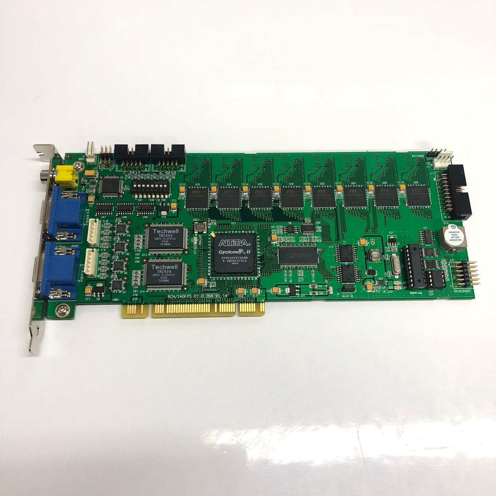 D1 Hardware Compressed 8 Channel 240fps DVR Card H.264 CCTV DVR Capture Board