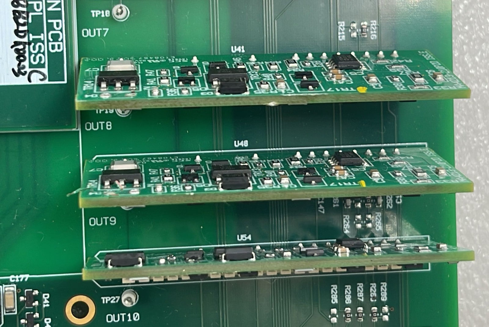 Waters Scan-Wave board stacked PCB section detail