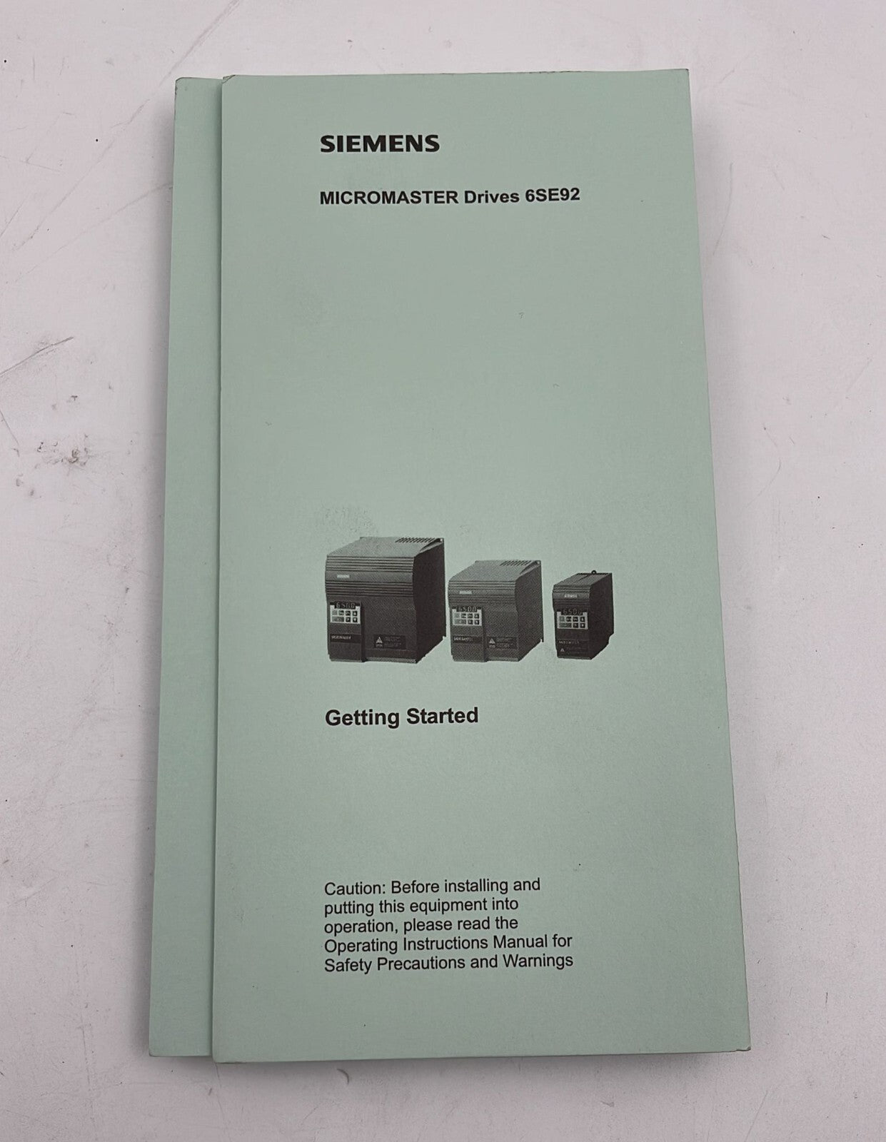 Siemens 6SE9212-1BA40 Micromaster 6SE92 370W 208/240 4.6A
