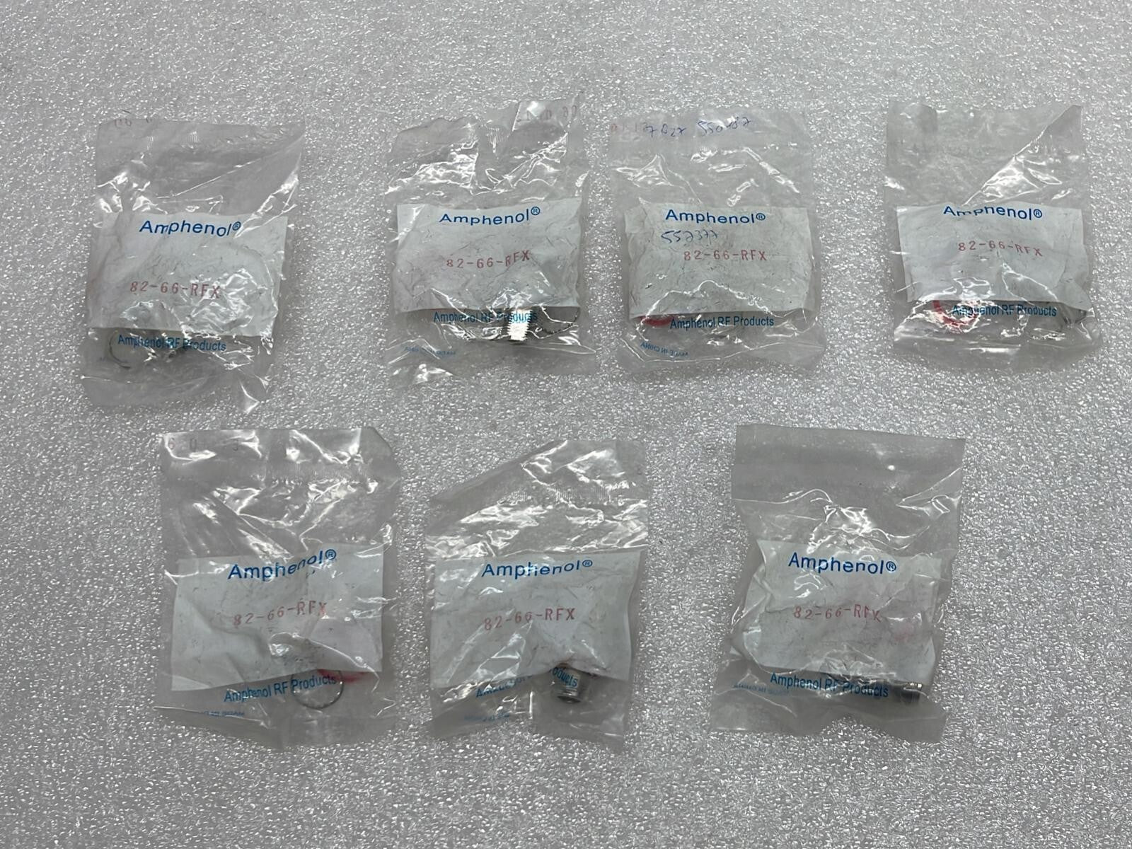 [LOT OF 7] NEW - AMPHENOL 82-66-RFX N-JACK ADAPTER