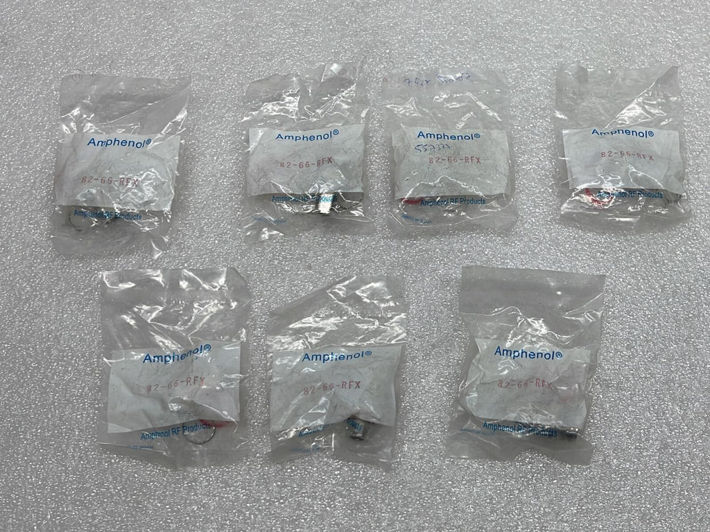 [LOT OF 7] NEW - AMPHENOL 82-66-RFX N-JACK ADAPTER