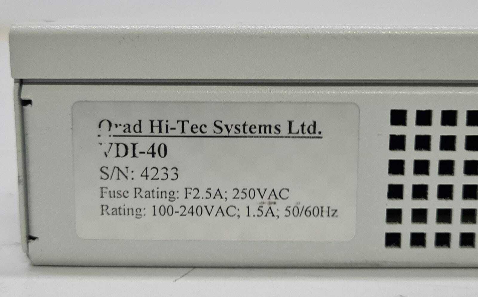 ORAD HI-TEC VDI-40 v1.12 HD/ SD Video Data Inserter
