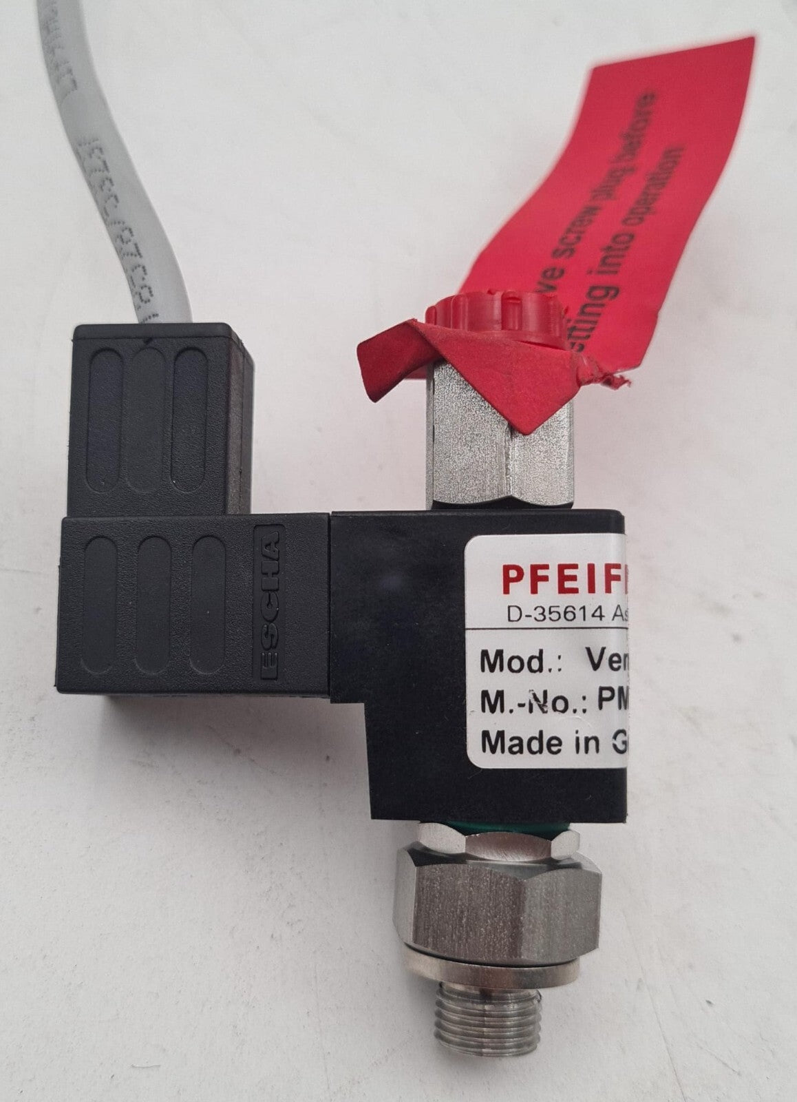 PFEIFFER VACUUM PM Z01 291 B Venting Valve 24V / ESCHA Solenoid