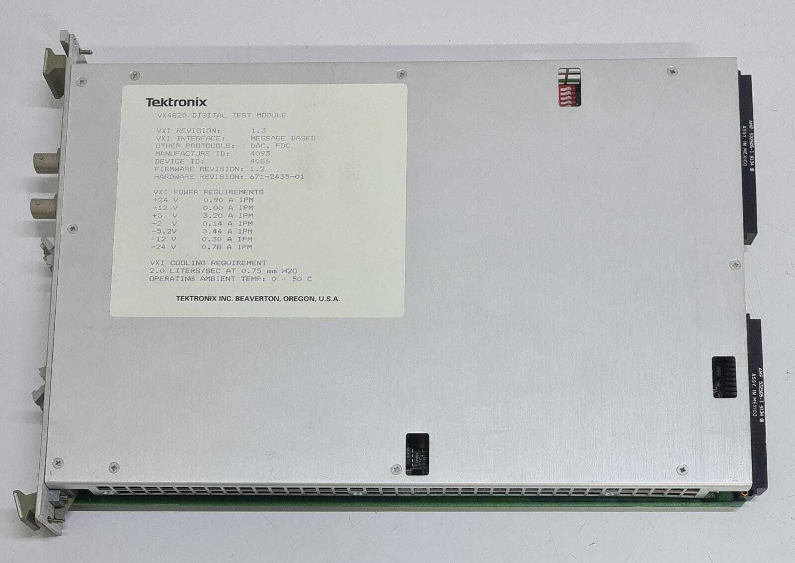 Tektronix TEK VX4820 Digital Test Module VXI 1.3 HW REV. 671-2435-01