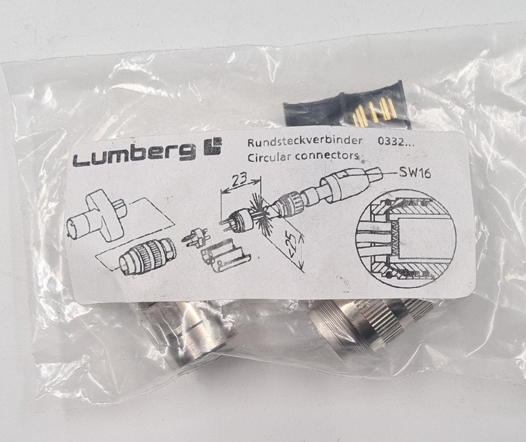 [LOT 10] NEW - LUMBERG 0332-12 18920 CIRCULAR CONNECTOR