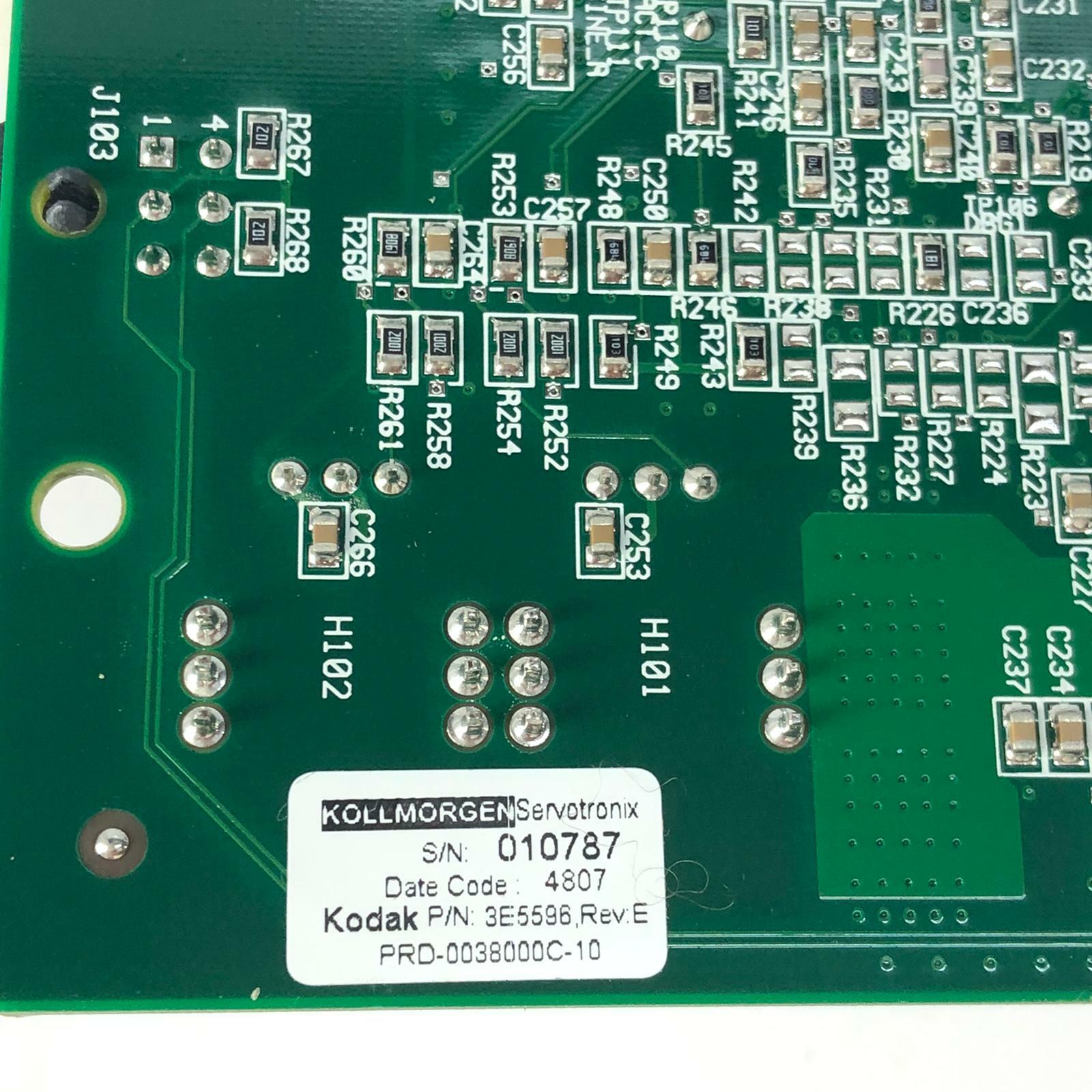 Kollmorgen Danaher BRD-0038000C-10 Kodak P/n: 3E5596 rev E PCB-00038000-01