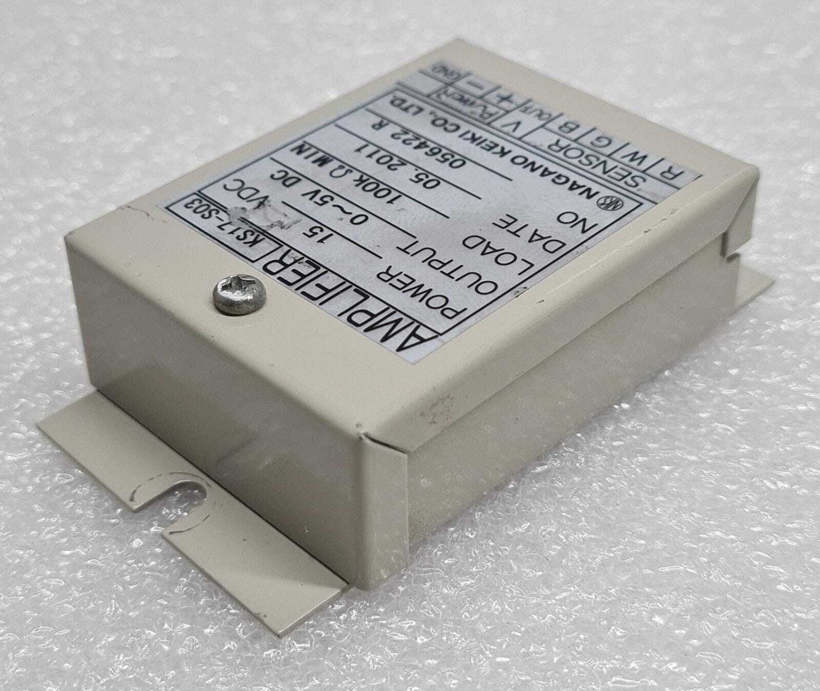 NAGANO KEIKI KS17-S03 NKS 3621-0111-82 AMPLIFIER 15VDC 0-5V 100k ohm