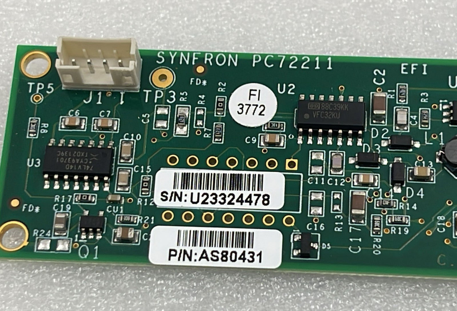 Syneron Candela PC72211 PCB rear solder side view