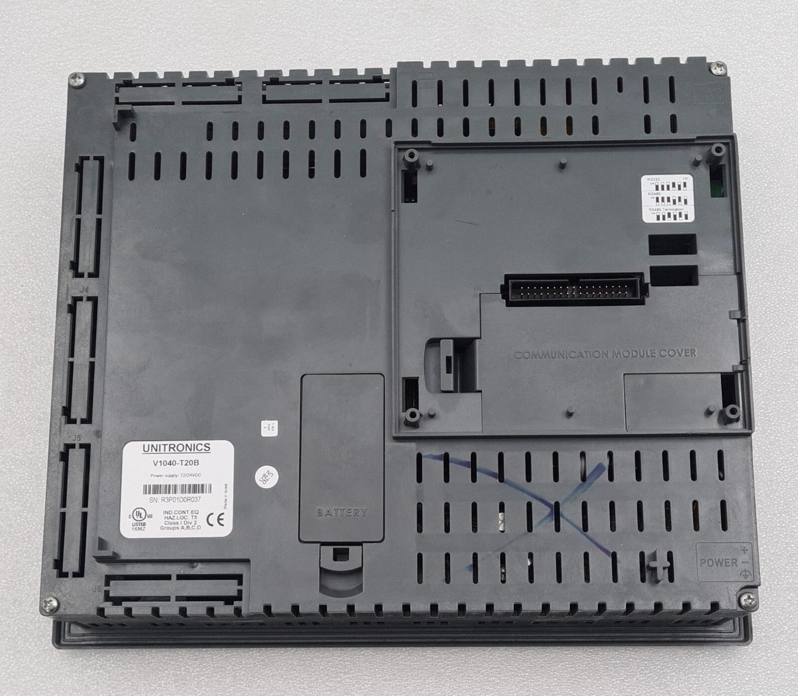 UNITRONICS V1040-T20B Vision 10.4" Touch Screen OPLC HMI Controller **AS-IS** #1