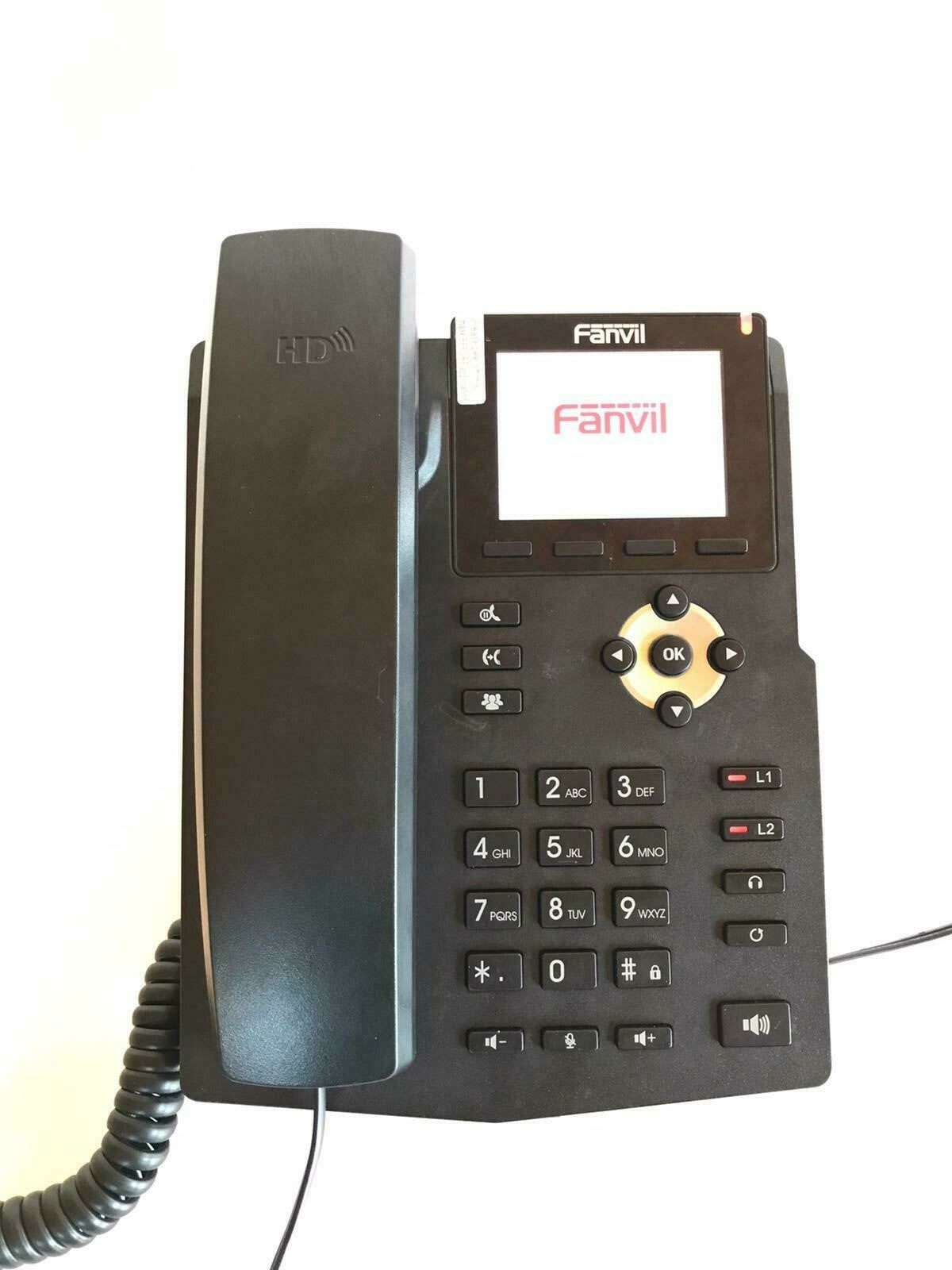 Fanvil 2 Lines VoIP IP Phone HD Wall Desk Gigabit QoS PoE