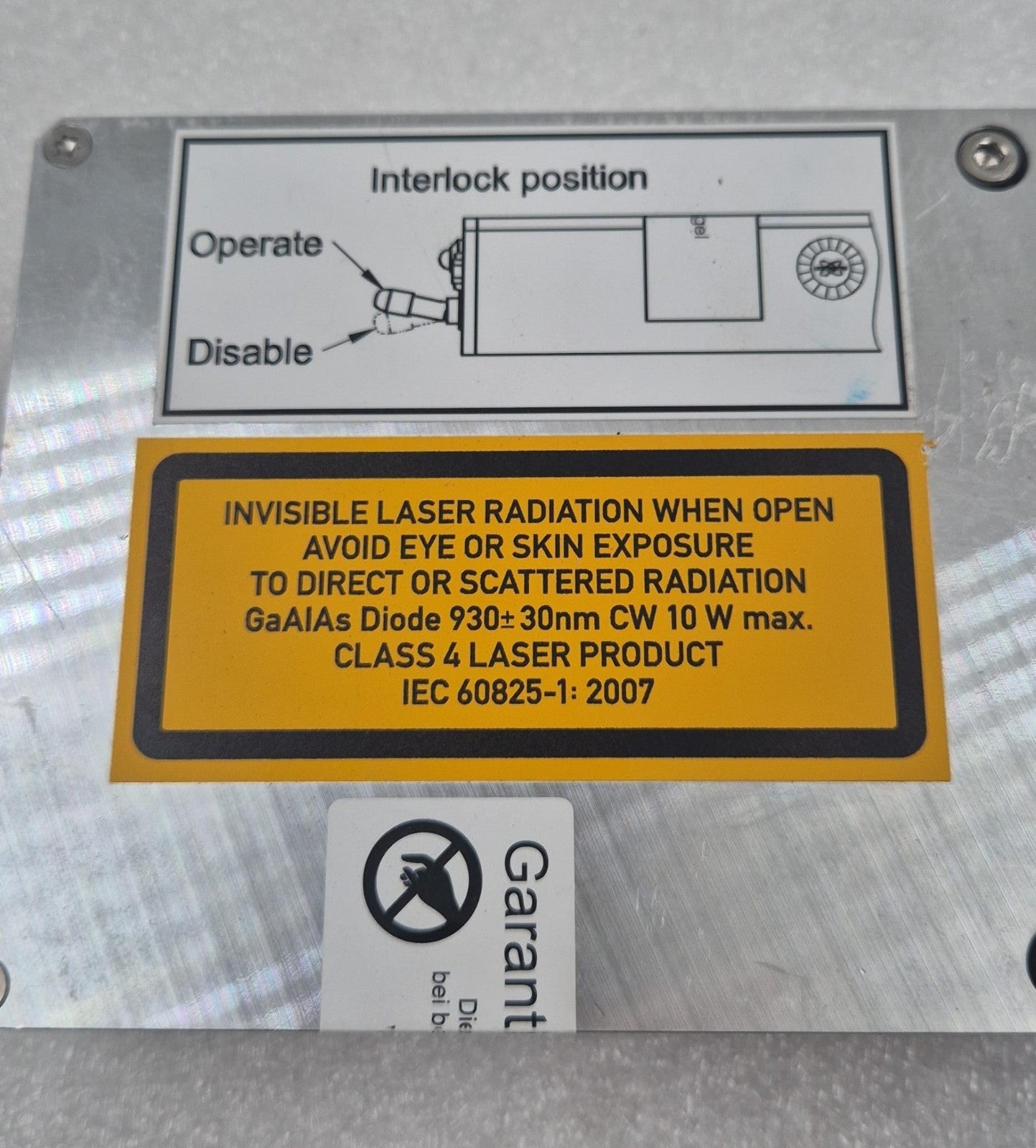 Bruker GaAlAs Diode Laser 930 +/- 30nm CW 10W Max