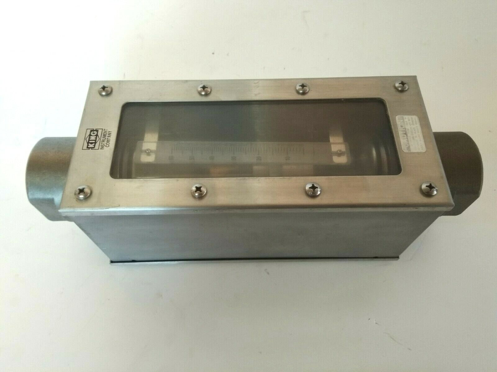 King Instrument 761223-92W Glass Tube Flowmeter 7610 Series