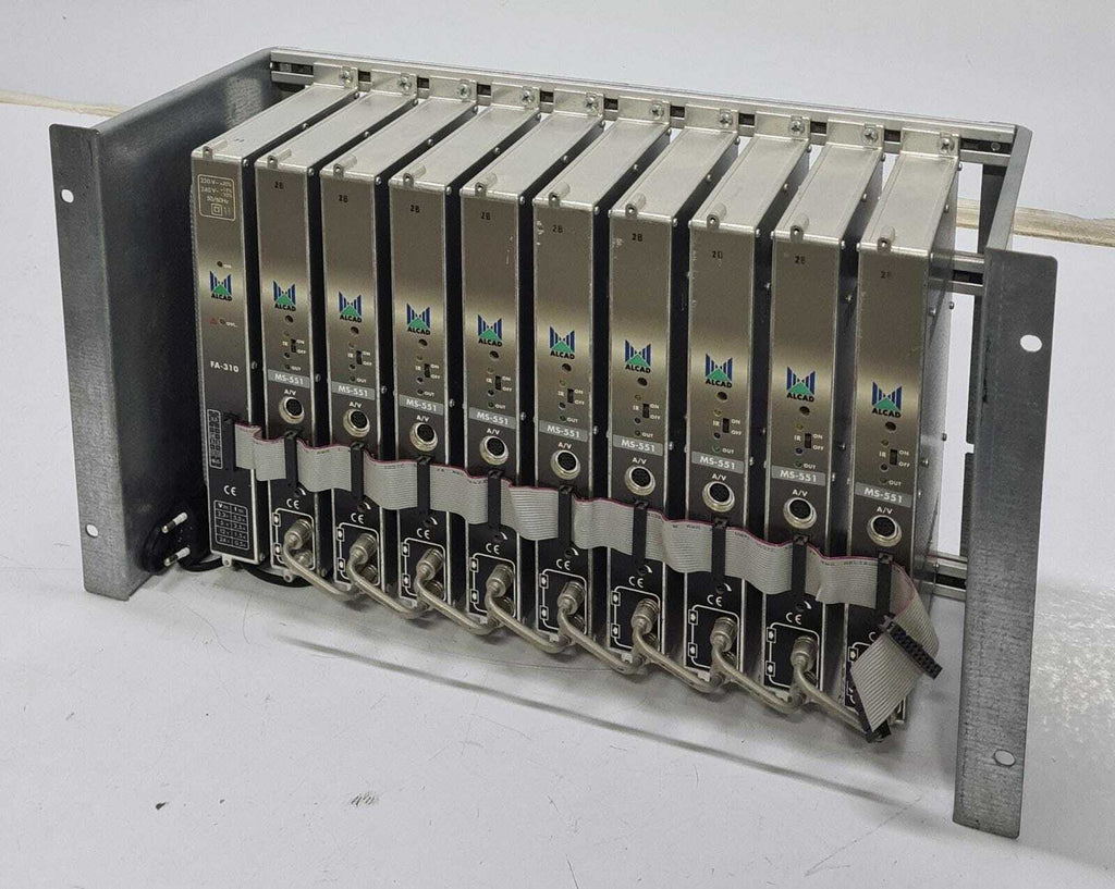 ALCAD Transmodulator Chassis FA-310 Power Supply & 9* MS-551 Amplifier for MATV