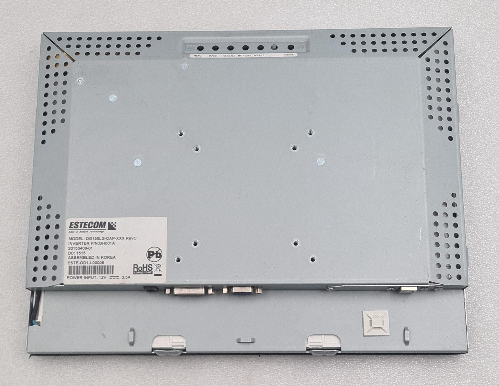 Estecom 15" Touch Screen Dispaly Monitor DG150LG-CAP-XXX Open Frame