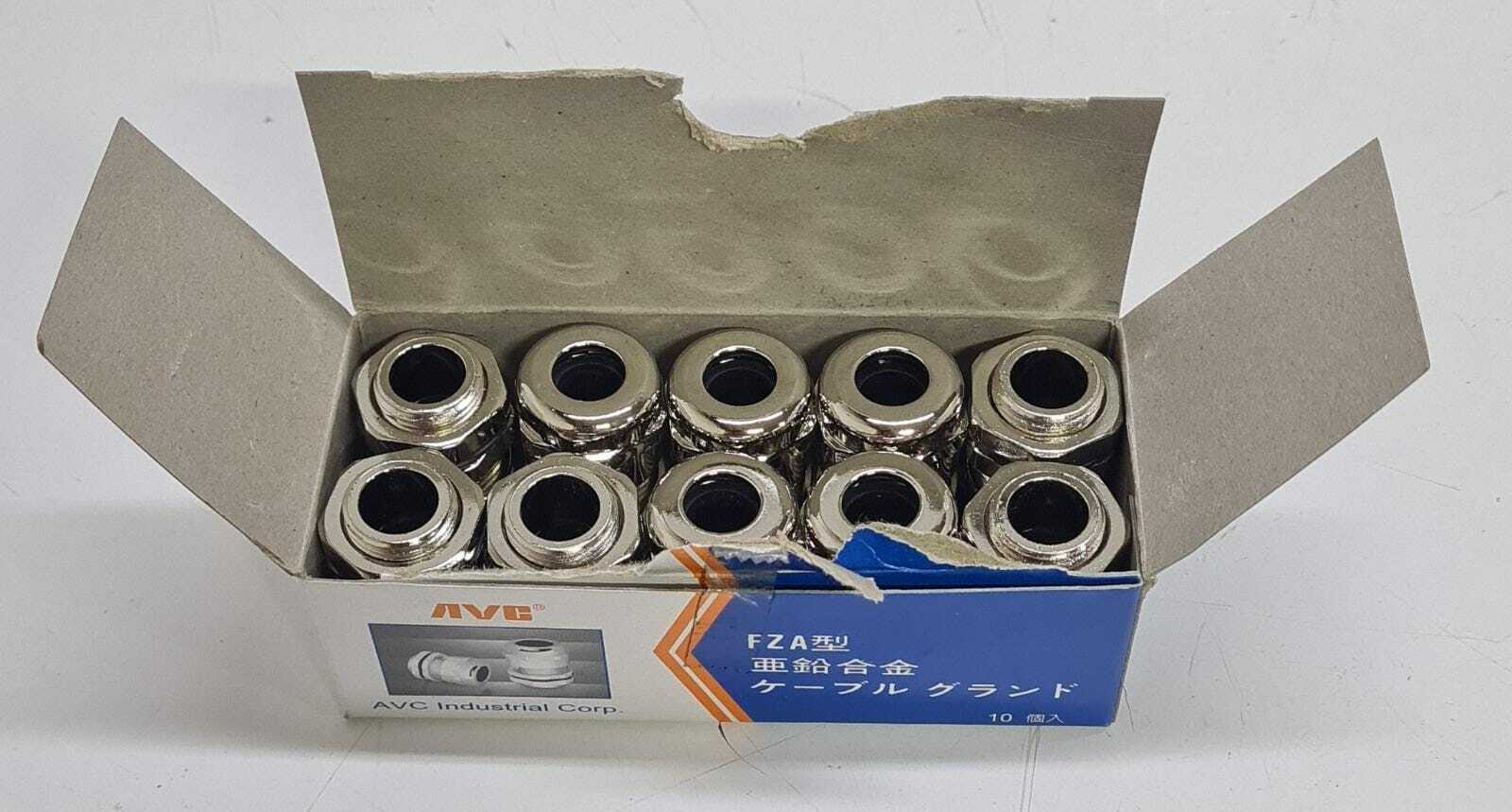 [LOT OF 10] NEW - AVC FZA17-10 ZINC ALLOY CABLE GLANDS FZA-17