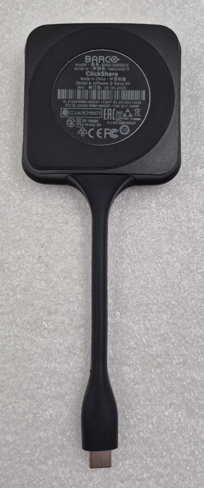 BARCO ClickShare R9861600D01C USB-C Conferencing Button