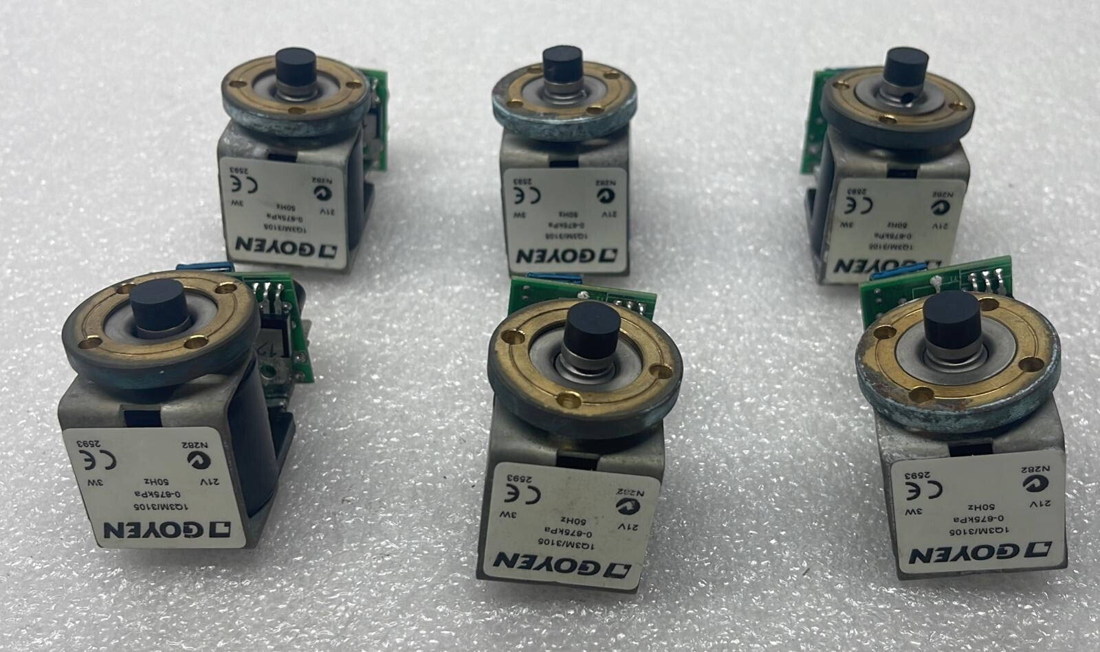 [LOT OF 6] GOYEN 1Q3M/3105 0-675kPA 21V 50Hz 3W