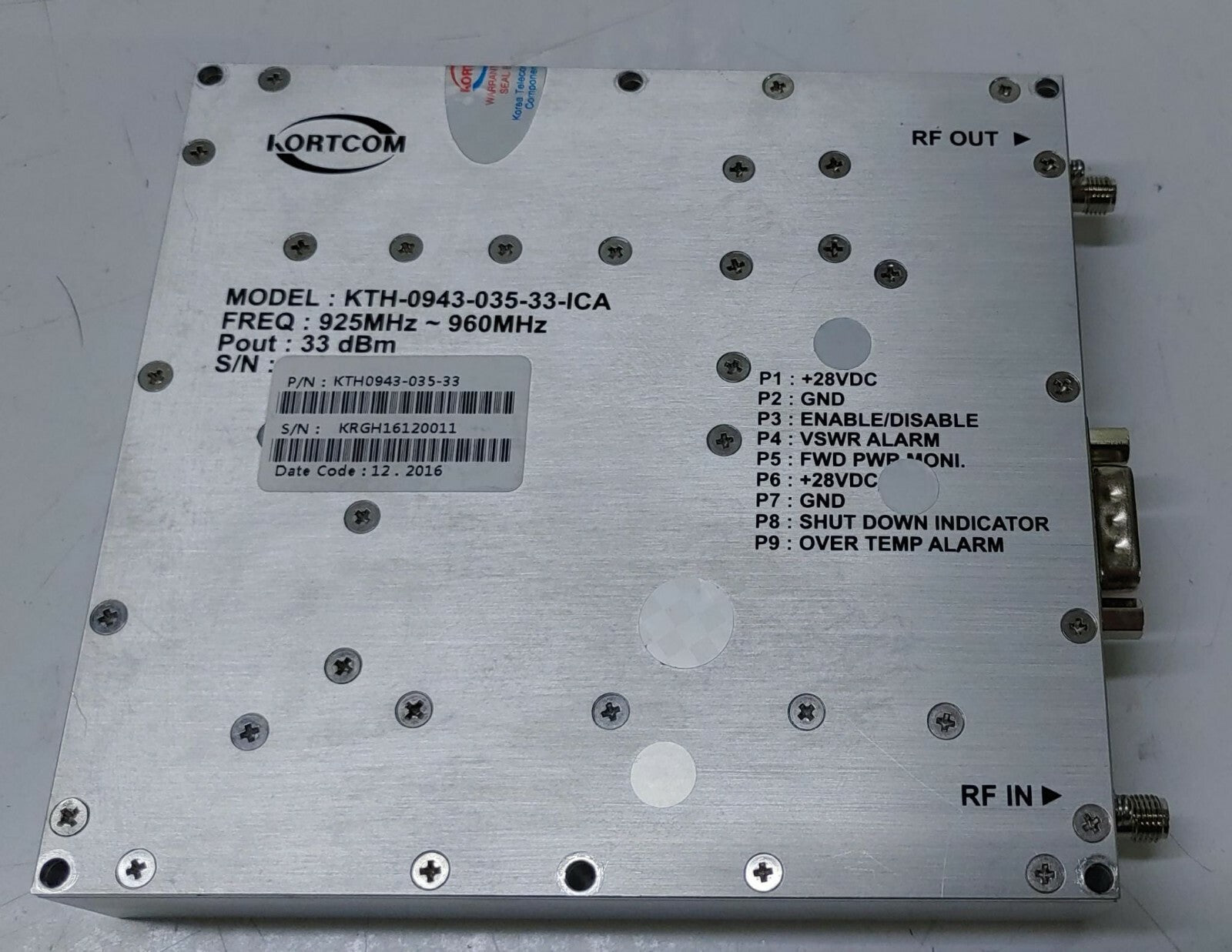 KORTCOM Microwave Module KTH-0943-035-33-ICA