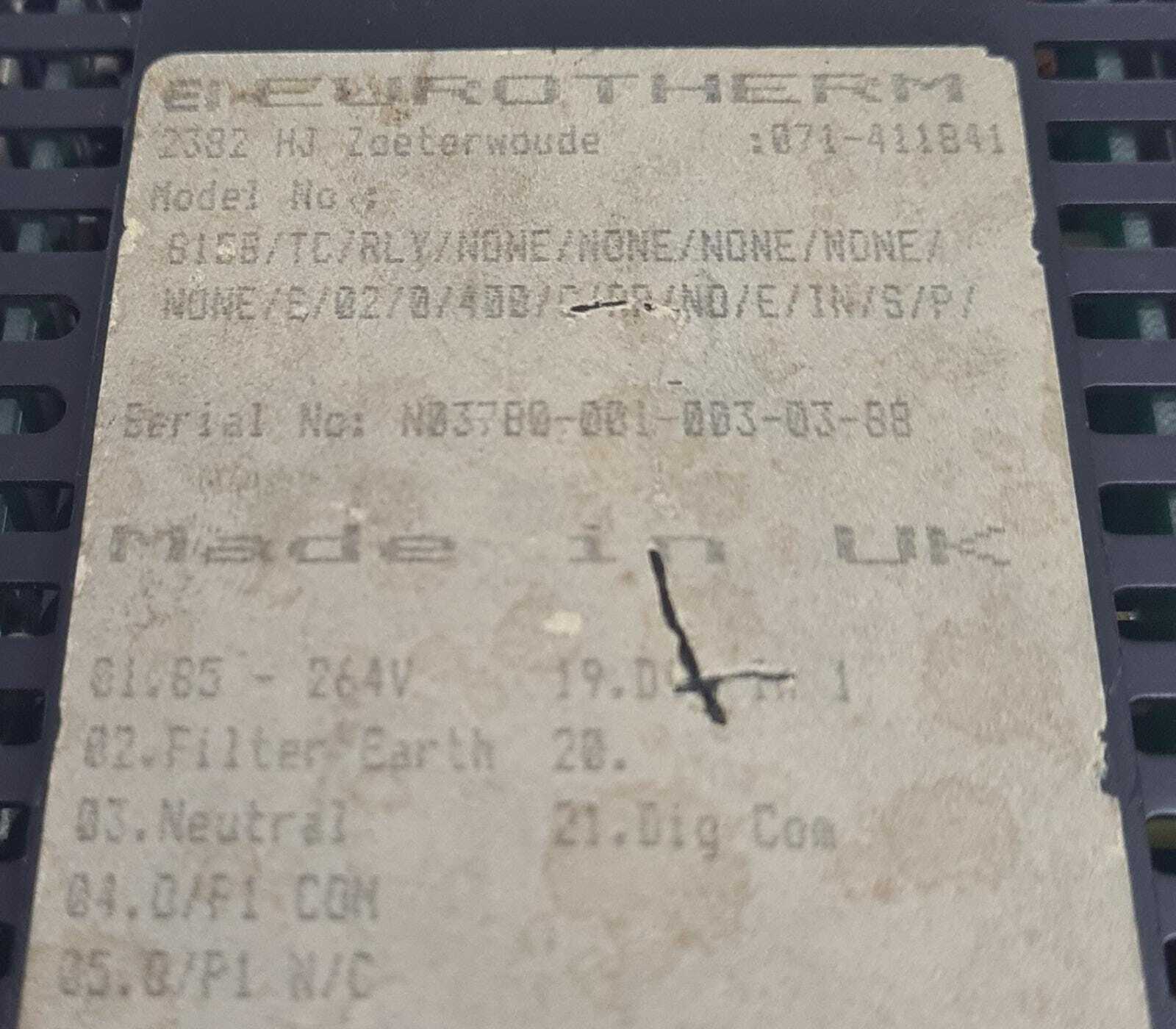 Eurotherm 815S temperature controller programmer