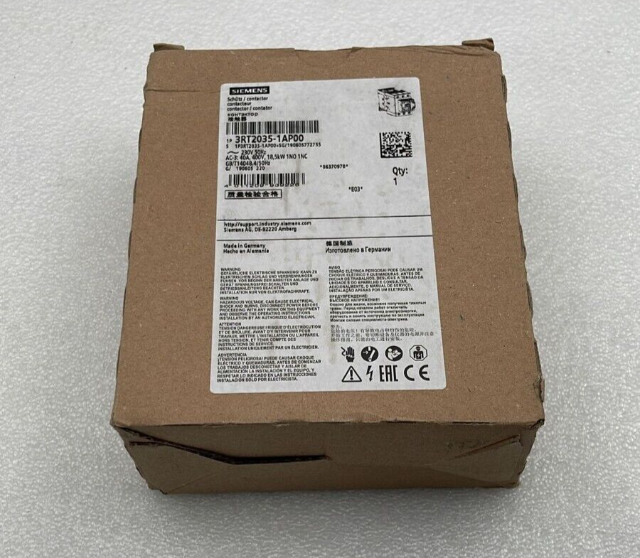 SIEMENS SIRIUS 3RT2035-1AP00 Relay Contactor 230V 50Hz
