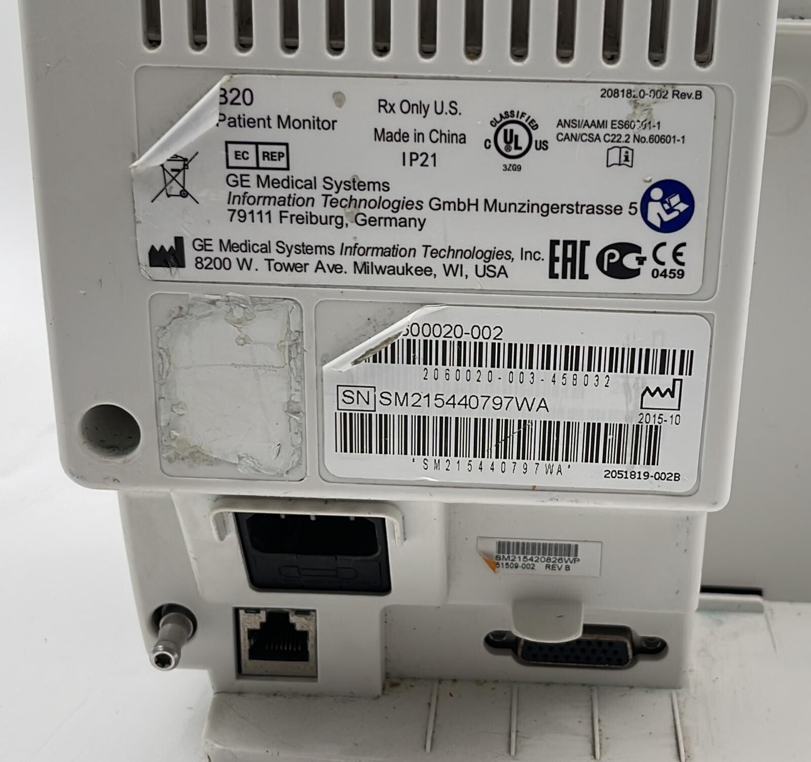 GE B20 Patient Monitor **AS IS