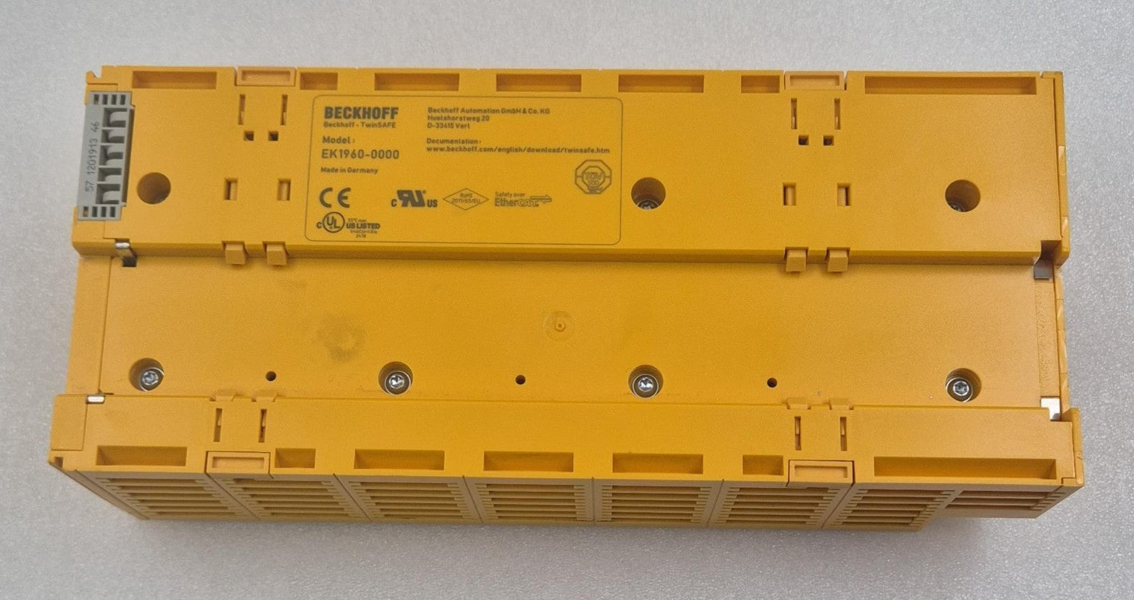 BECKHOFF EK1960 rear housing view